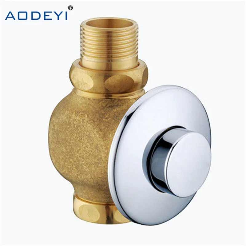 Toilet Flush Valve Manual Bathroom Stool Brass Valve Self closing Flush