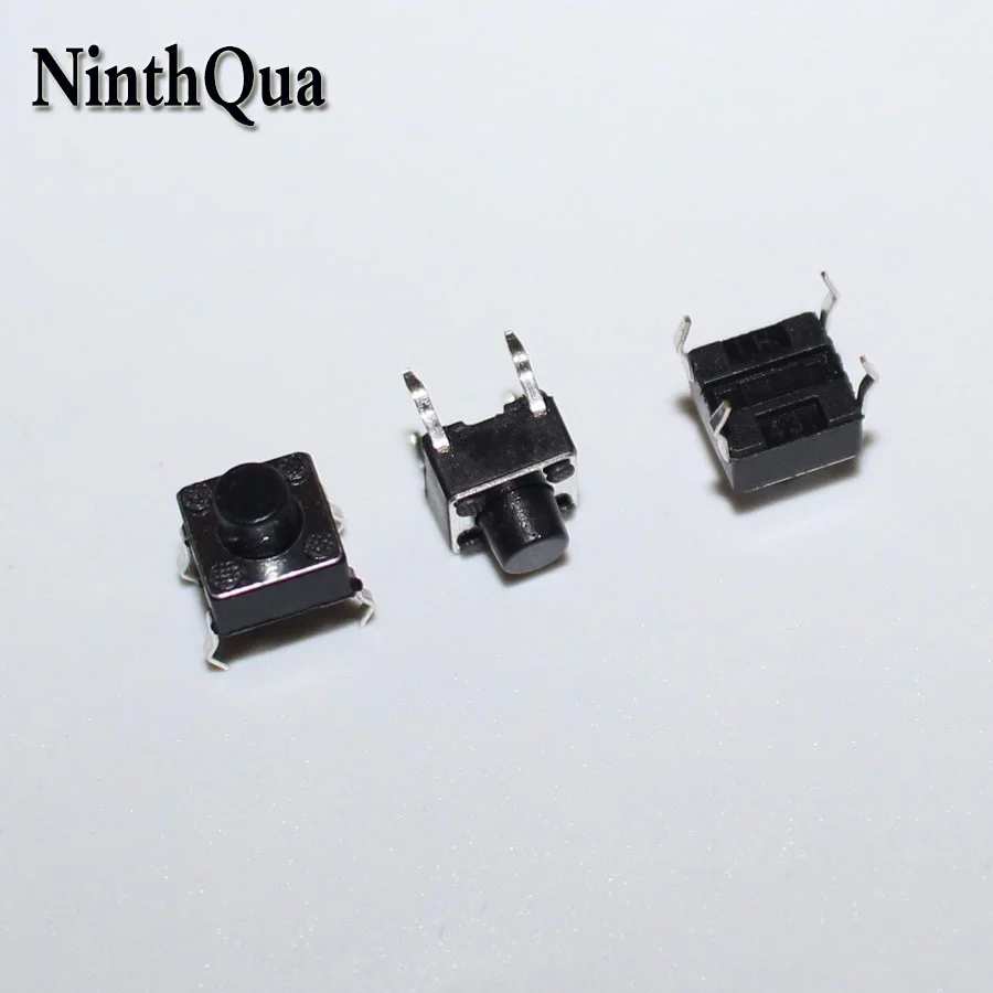 

100pcs 7 color 6*6mm 4Pin Vertical Tact Switch 6x6x5mm 4P Micro Push Button Tactile Switchs for MP3 MP4 MP5 Tablet PC ect