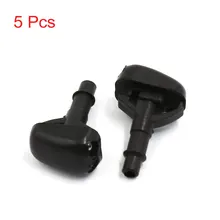 X Autohaux черный Пластик Авто сопло омывателя ветрового стекла чистящий распылитель двойные отверстия 5 шт