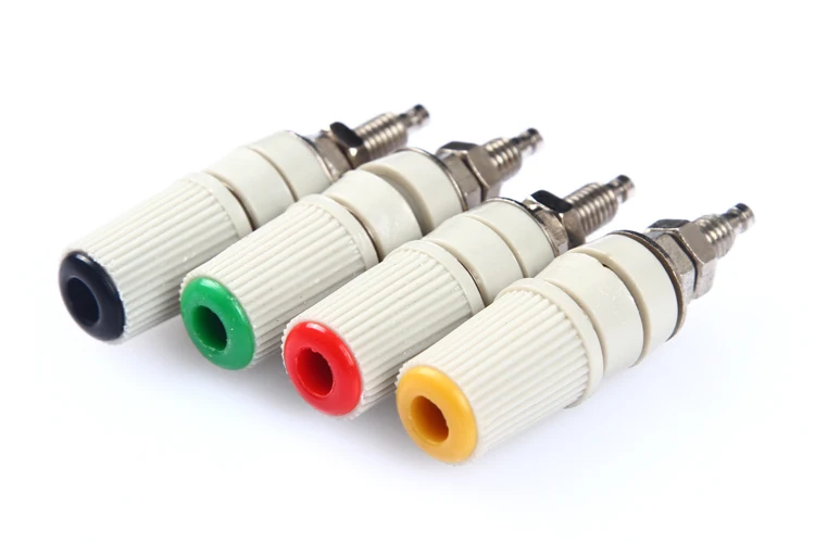 4Pcs Pure Copper 5mm 30A Grounding banana Plug Electronic Connector