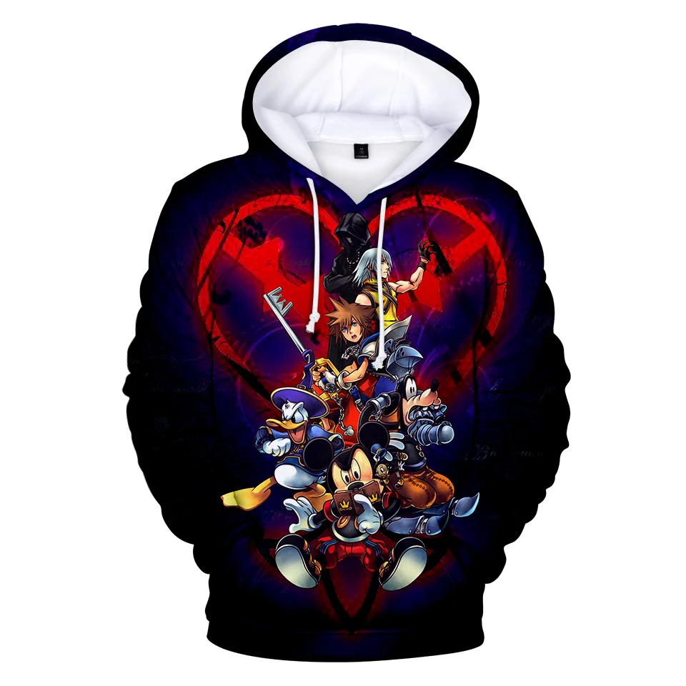Одежда kingdom hearts hot cos осенне зимняя толстовка с капюшоном пальто унисекс для пар
