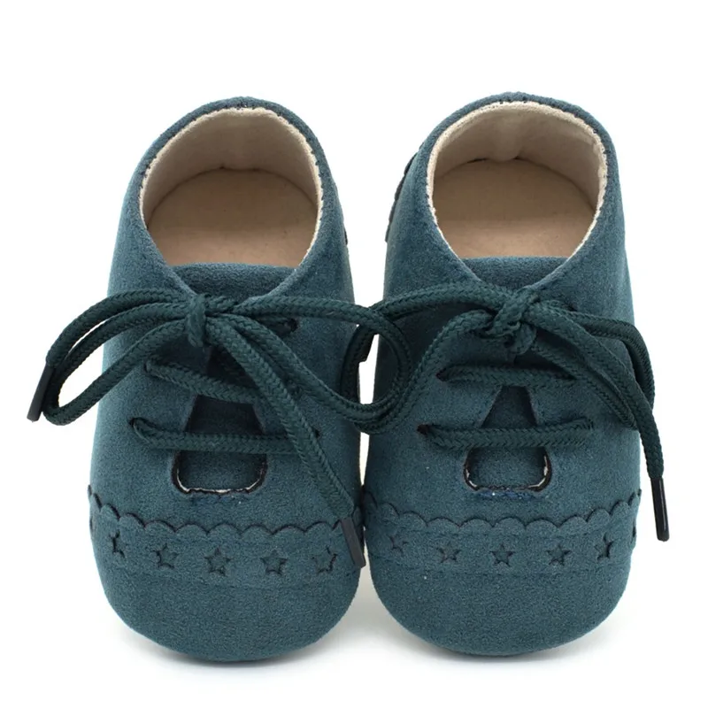 Детская обувь высокого качества с мягкой подошвой, Нескользящие, для новорожденных, для малышей, с Т-образным ремешком, для первых шагов, для маленьких девочек и мальчиков, на шнуровке, повседневные кроссовки - Цвет: BW019
