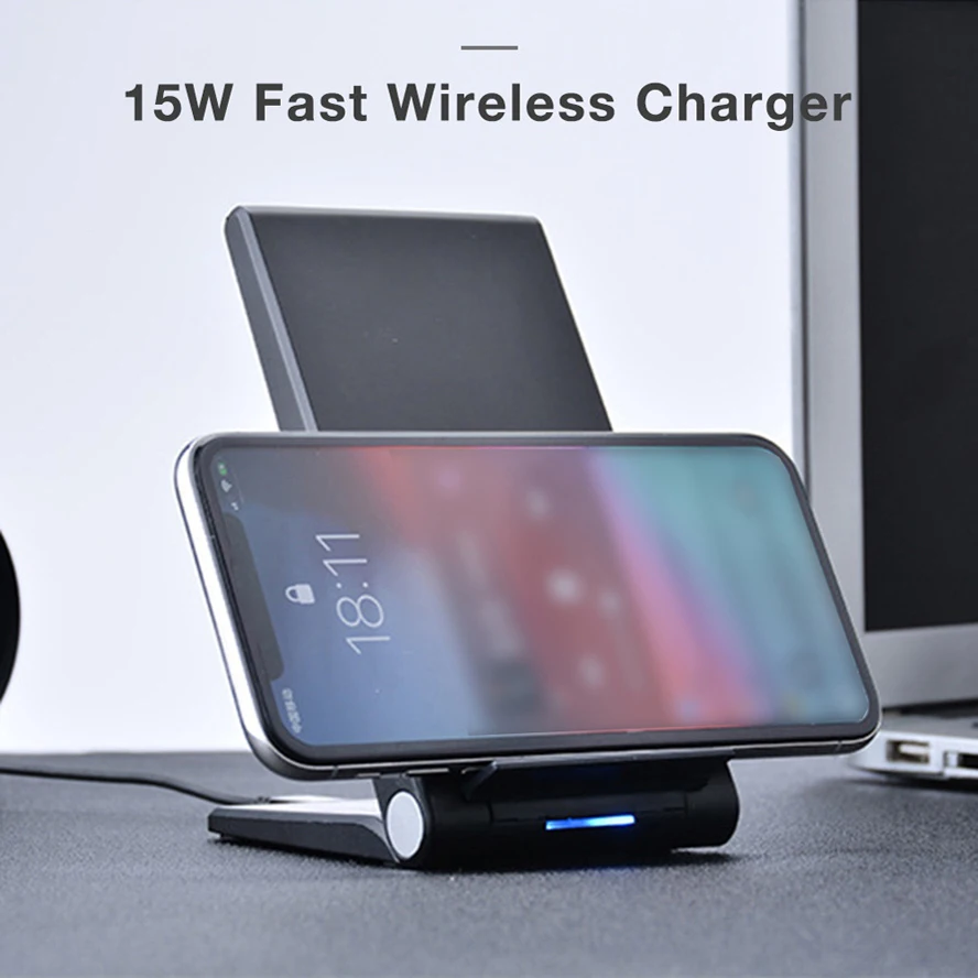 Беспроводное зарядное устройство 15 Вт Qi для iPhone Xs Max X 8 Plus Xiaomi mi 9 x 3 2 s samsung S10 S9 S8 S7 Note