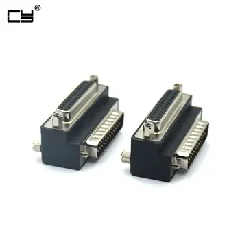 

300 pcs 90 Degree Right Down Angled DB25 25 Pin Male to Female Extension Parallel connector Adapter for IEEE 1284 Printer