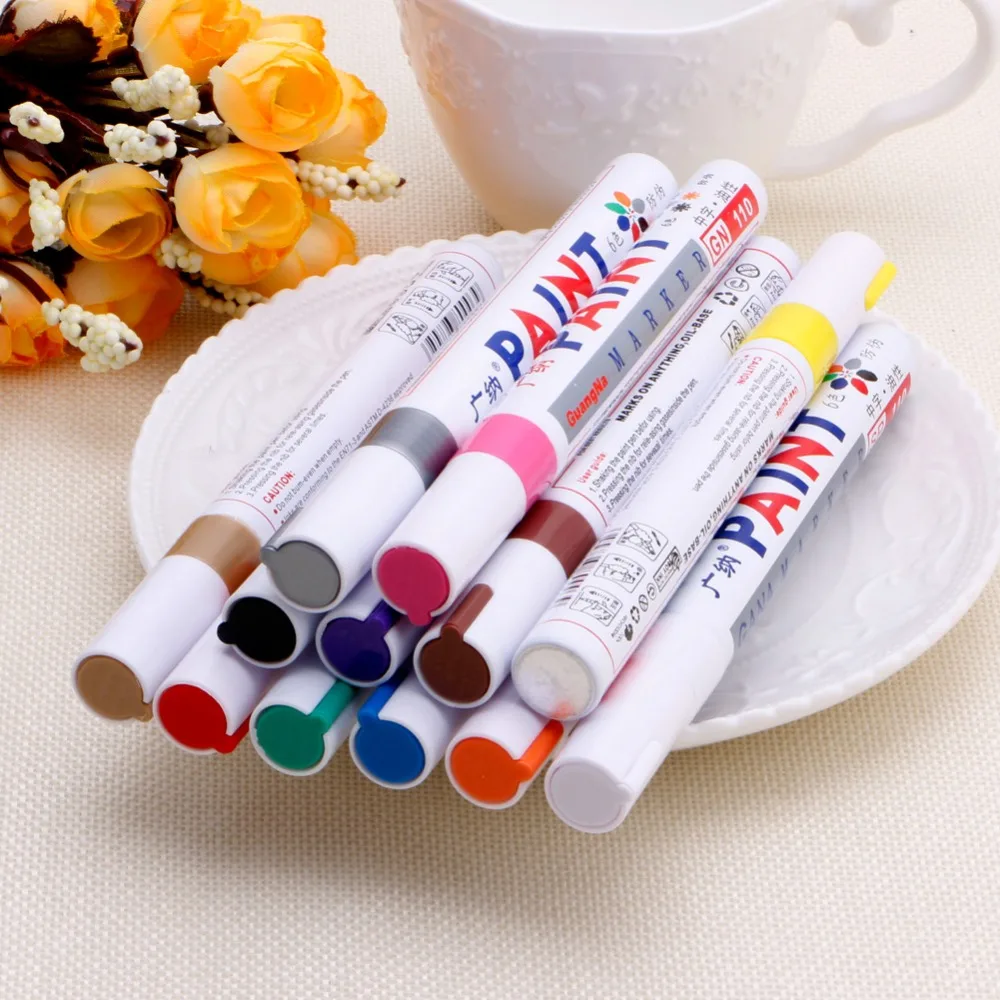 Universal Car Tyre Tire Pen Permanent Tread Waterproof Rubber Metal Paint Marker