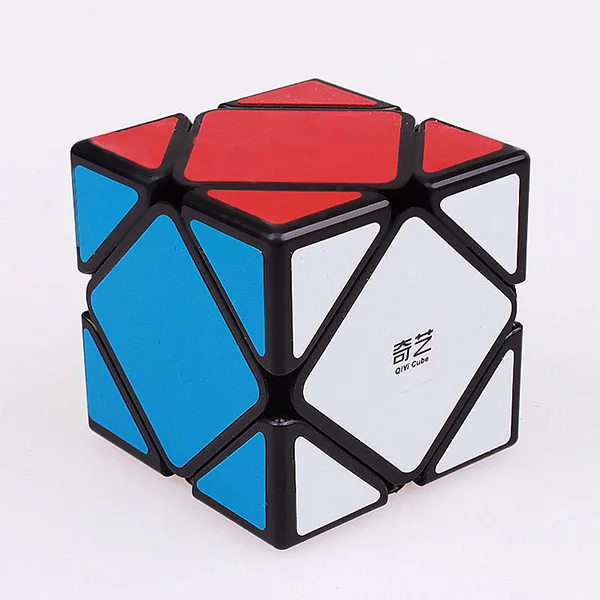 Qiyi Megaminxeds, без наклеек, пирамида, кубик, профессиональный магический скоростной кубик, головоломка, специальная форма, зеркало, кубик, Магическая игрушка для детей - Цвет: cube black
