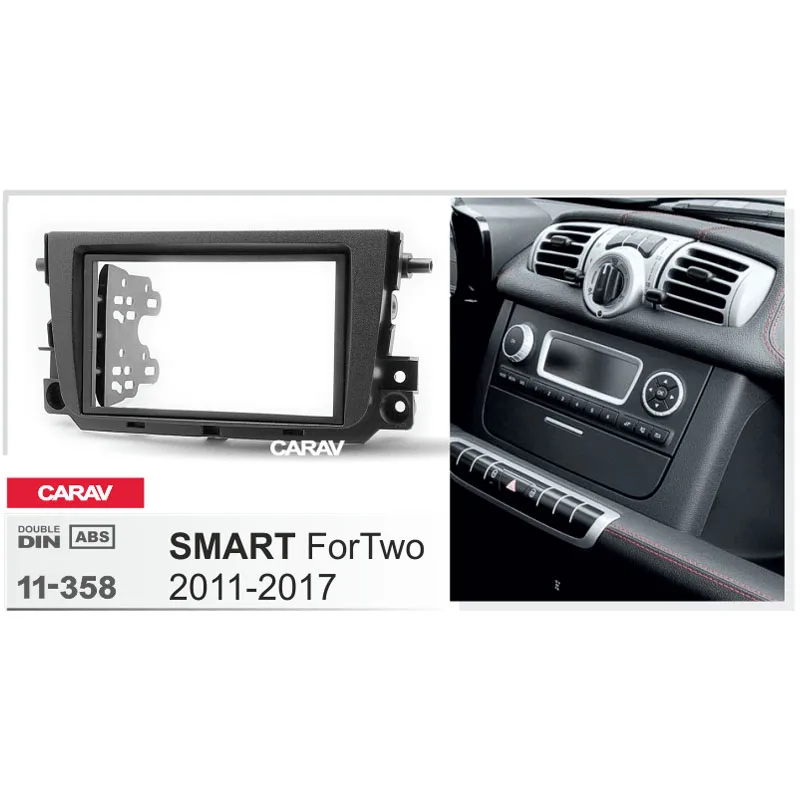 Двойная Din радиоприемник для SMART ForTwo стерео аудио панель монтажный комплект