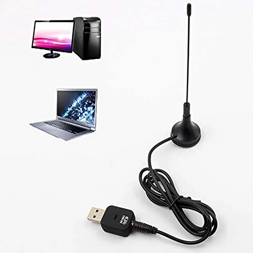 Антенный тюнер приемник HDTV DVB-T USB 2,0 Dongle Stick SDR + DAB + FM с пультом дистанционного управления Крытый мини цифровая телевизионная Флешка