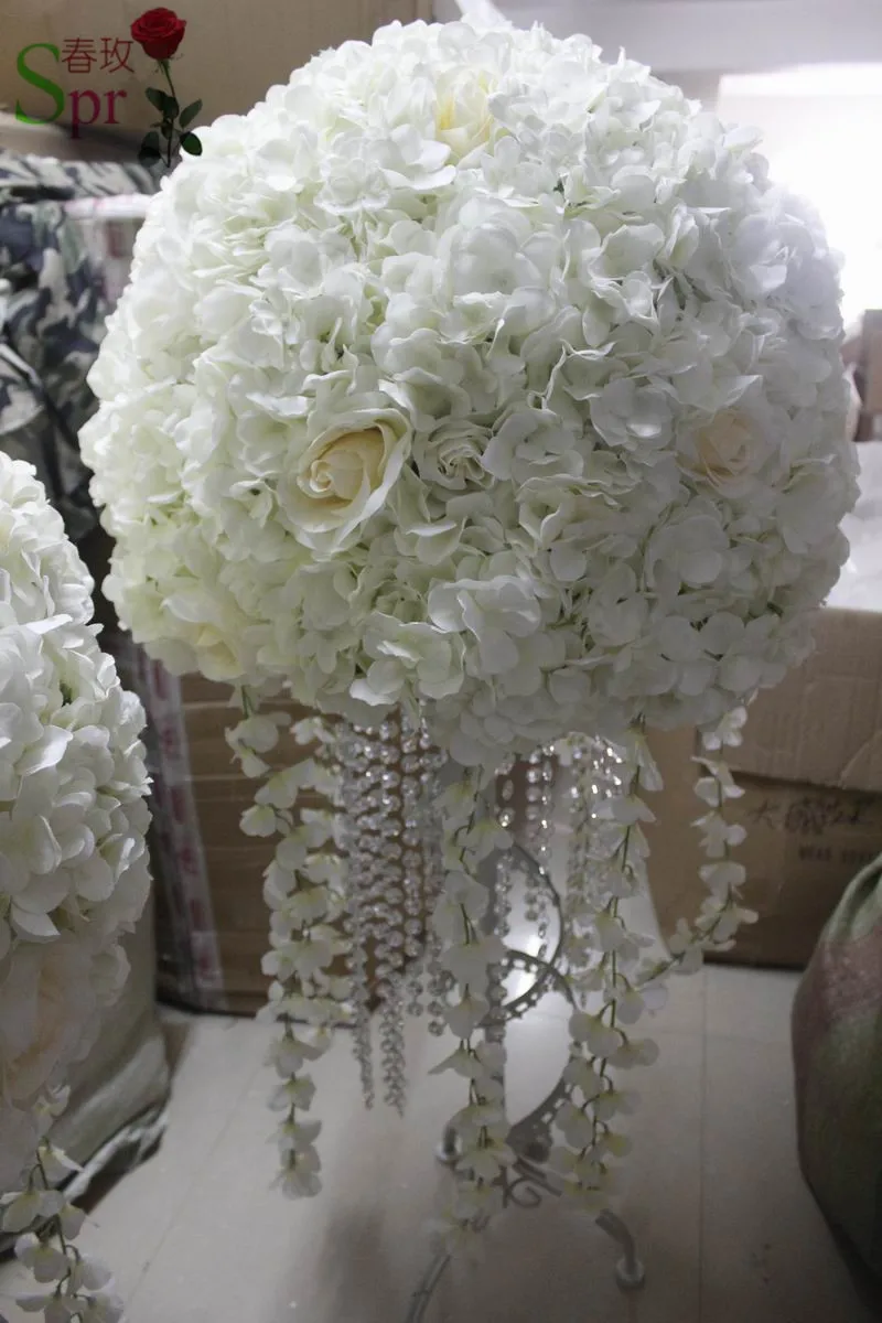 SPR 50 см диаметр. Свадебный искусственный цветок свадебный Настольный цветок шар центральный декоративный сценический цветок