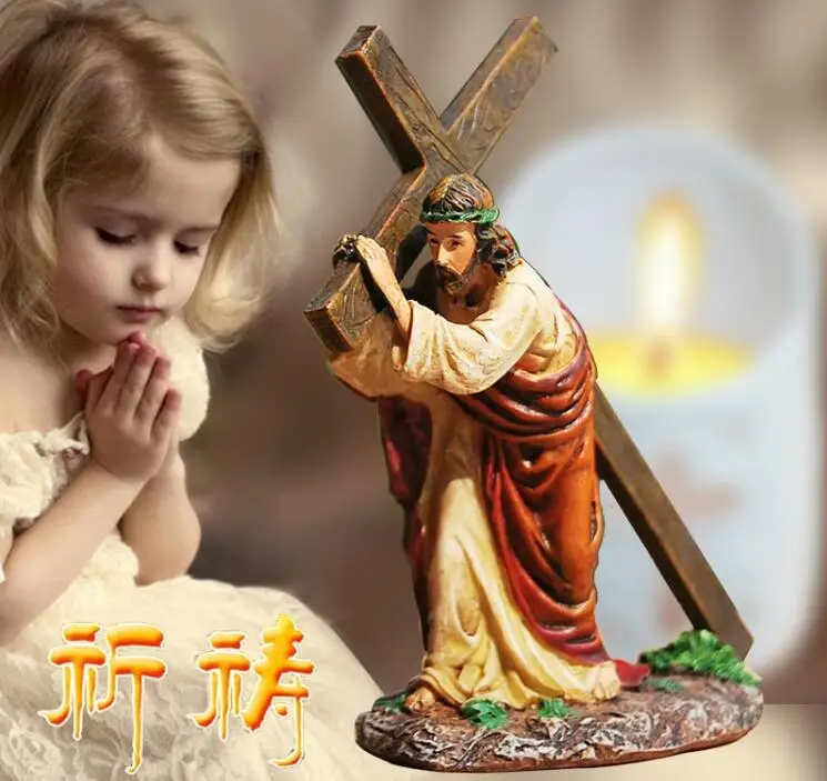 

11*5*12cm resin Christian jewelry cross car church catholic wedding gift christmas bible home decoration Process 1pc A399