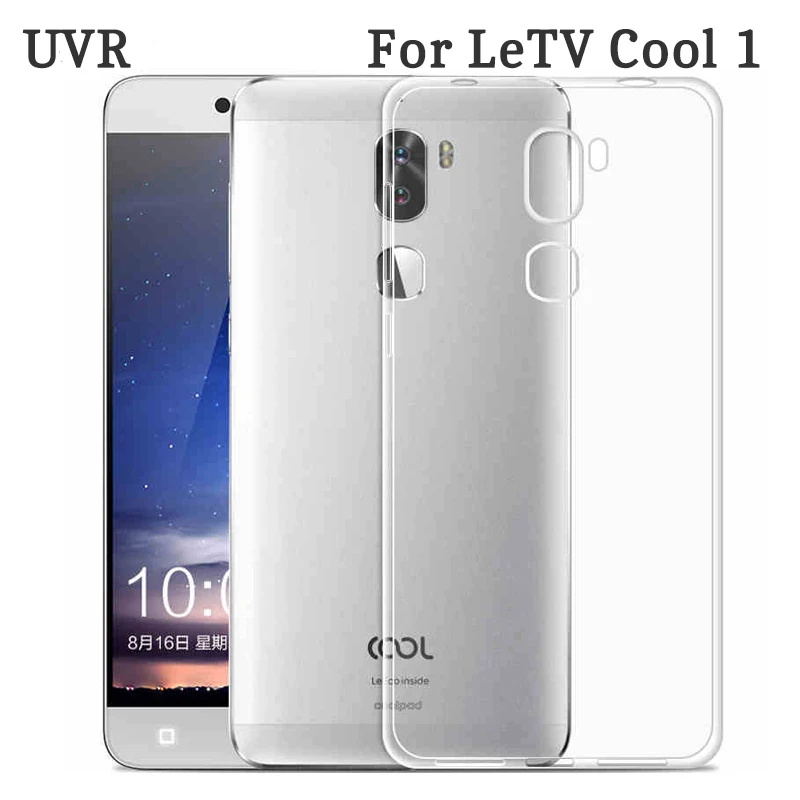

UVR For LeEco LeTv Cool1 Case Clear Dual TPU Cover Cases Clear Soft Silicon For LeEco Cool 1 Cover Free Shipping
