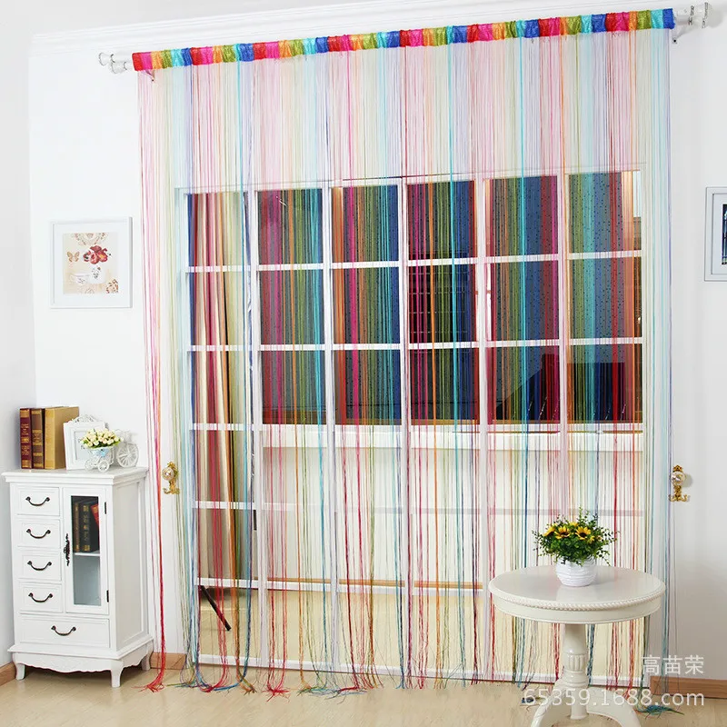 2016 Romantic Window Wall Panel Room Divider Strip Tassel Line String