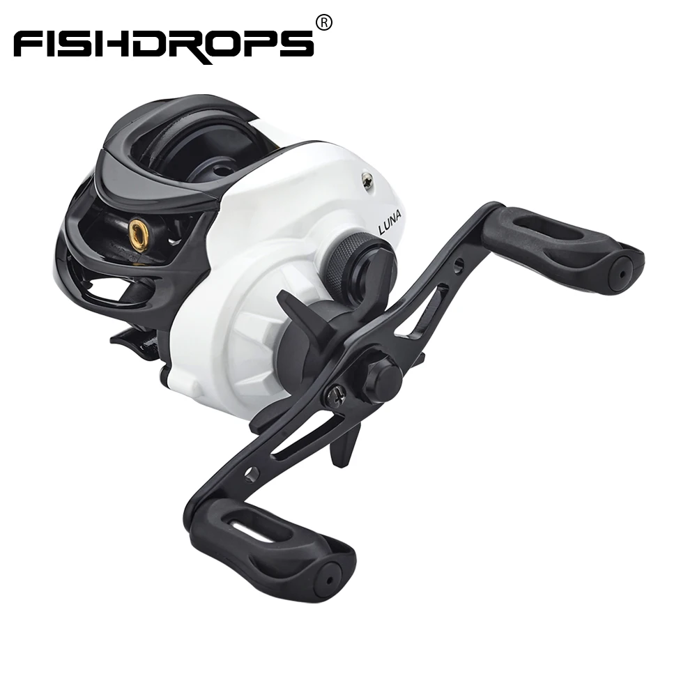 

Fishdrops Baitcasting Fishing reel 6.3:1 Bait casting Reel Max Drag 5.5kg Fresh water Baitcaster fishing reel