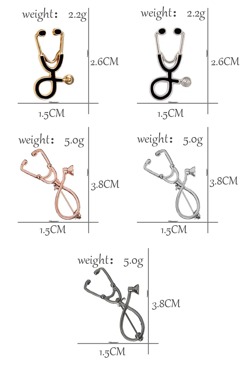 Медсестры, медицинские Броши для женщин, модные цветные металлические стетоскопы, эмаль, ювелирные изделия, мужские куртки, значки, аксессуары, хиджаб, булавка