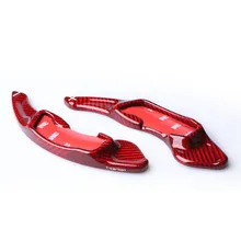 Удлиненный стиль Красного стекловолокна рулевого колеса лопасти переключения подходит для Subaru