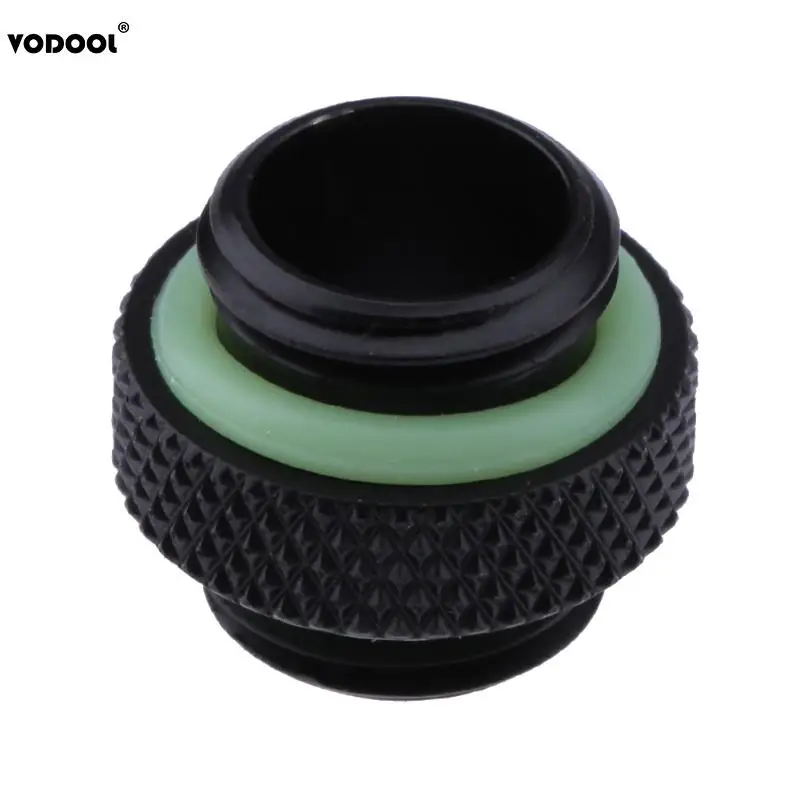 Dual Thread Hose Connector for Water Cooling Systems - Black/White