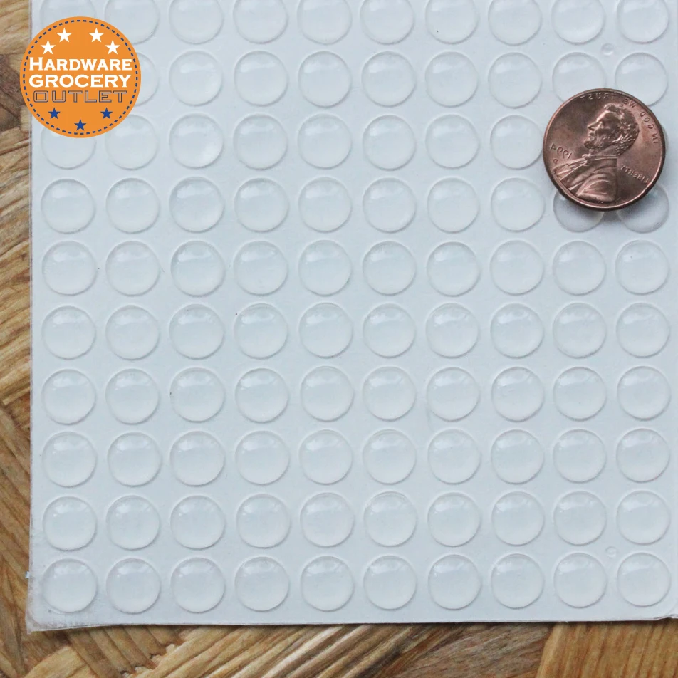 

120pcs 12x4mm Surface Saver Plastic Adhesive Bumper Pads Protects Floors Furniture, Non-Slip Non-Scratch Surface