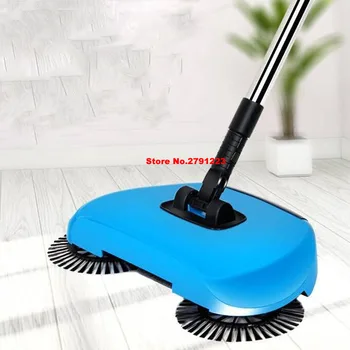 

Stainless Steel Sweeping Machine Push Type Hand Push Magic Broom Dustpan Handle Household Cleaning Package Hand Push Sweeper Mop