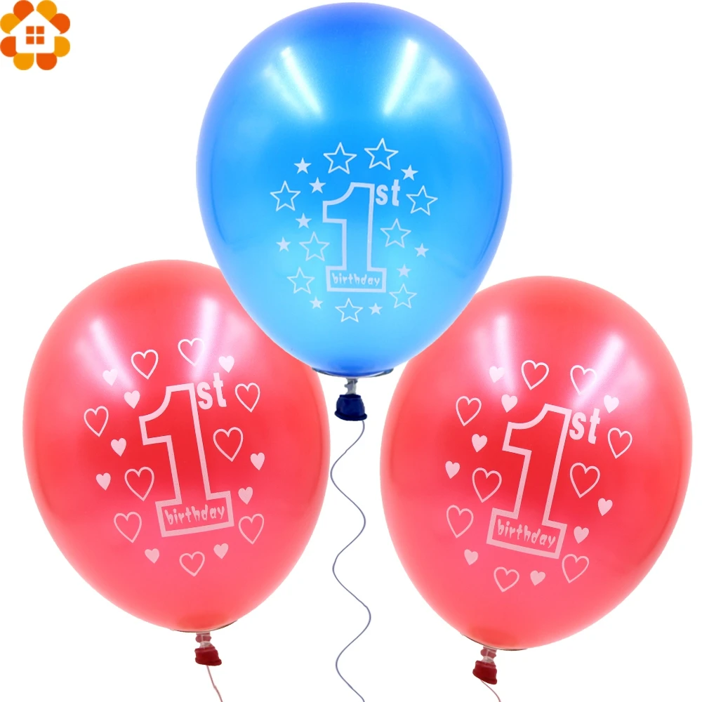 10 Stks 12 Inch Baby 1 Jaar Verjaardag Ballonnen Gedrukt Hart Star Ballonnen Kids Verjaardag Home Party Decoratie Baby Douches Levert Baby Shower Supplies Baby 1 Yearbaby Shower Aliexpress Baby 1 Jaar Verjaardag