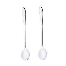 2 шт. Высококачественная столовая посуда, нержавеющая сталь чайная ложка винтажные Маленькие Круглые ложки мини кофейная ложка