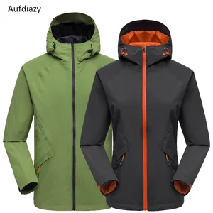 Aufdiazy Весна Осень Спорт на открытом воздухе Кемпинг водонепроницаемая ветровка для мужчин и женщин куртки для походов треккинг туристическая куртка, OM013 - изображение
