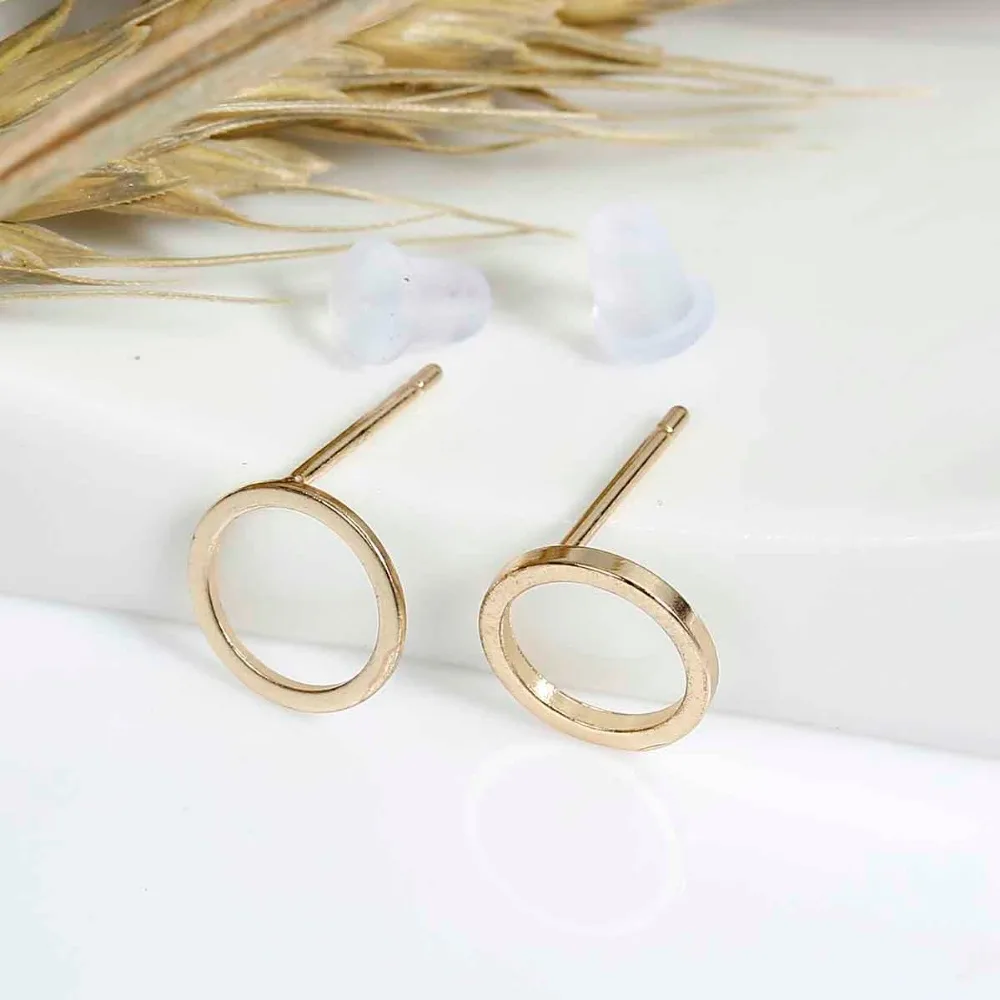 DoreenBeads новые модные милые круглые серьги-шпильки 11 мм (3/8 &quot) x 9 (3/8&quot) 1 пара |