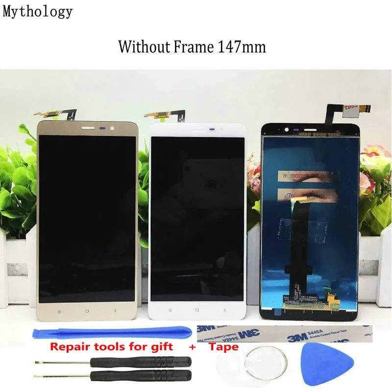 

For Xiaomi Redmi Note 3 Touch Screen Display MTK Version 147mm Digitizer 5.5"Replacement LCD Mobile Phone Mythology