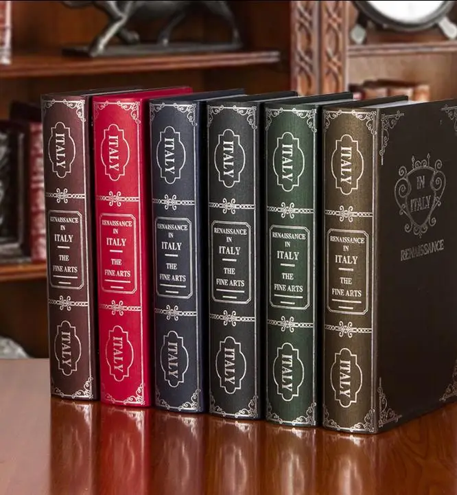 الأوروبي التصوير الدعائم محاكاة كتاب كتاب كتاب وهمية لينة زخرفة خزانة خزانة الديكور المكتبي decoratio