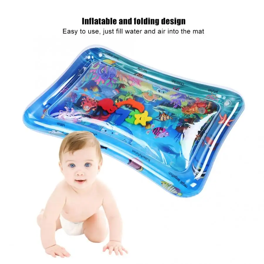 Inflatable Water Mat Baby Inflatable Water Pad Soft Play Mat water Cushion Water Play Floor Mat Swimming Pool Air Mattress|Air Mattresses| - AliExpress