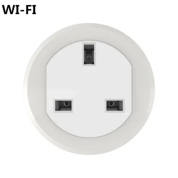 

Tuya 10A UK Wifi Smart Power Plug Wifi Socket Control Light turn on off support Amazon Alexa and Google home App