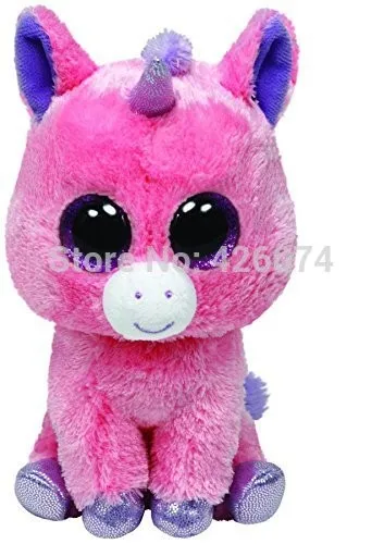 Новые большие глаза Блестящий волшебный Розовый Единорог Мягкие животные детские плюшевые игрушки для детей Подарки