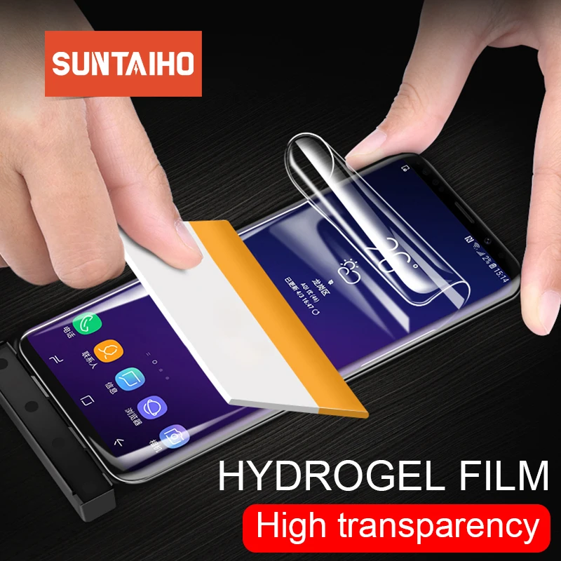 

Suntaiho Soft Full Cover Hydrogel Protective Film For Samsung Galaxy S9 S8 Plus Note 8 Screen Protector For Samsung S7 Edge Film
