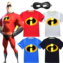 Суперсемейка из фильма, 2 Летние повседневные футболки с короткими рукавами, хлопковые спортивные футболки с 3D принтом для девочек и мальчиков, детская одежда