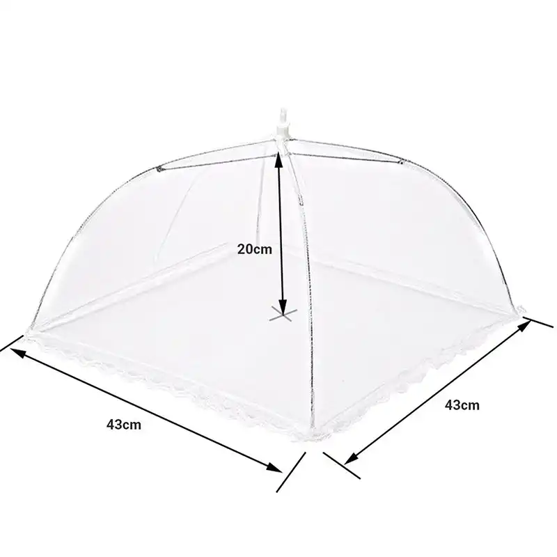 Foldable Mesh Pop Up Food Cover Dome Tent Net Umbrella For Anti