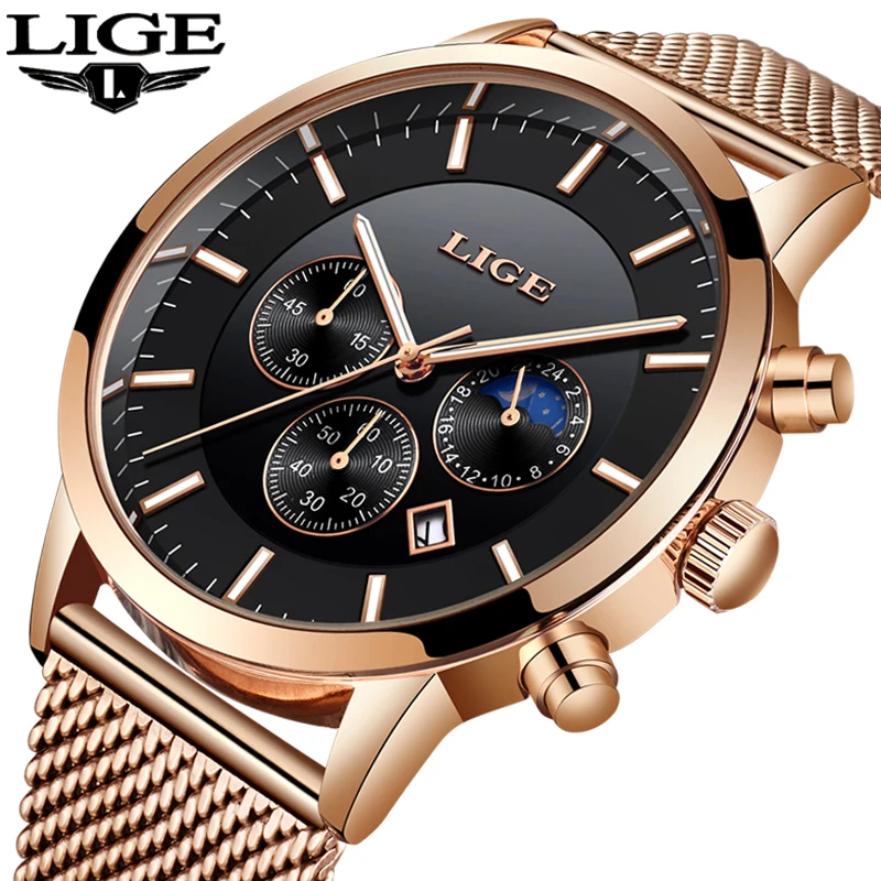 

Relojes 2018 Watch Men LIGE Fashion Sport Quartz Clock Mens Watches Top Brand Luxury Business Waterproof Watch Relogio Masculino