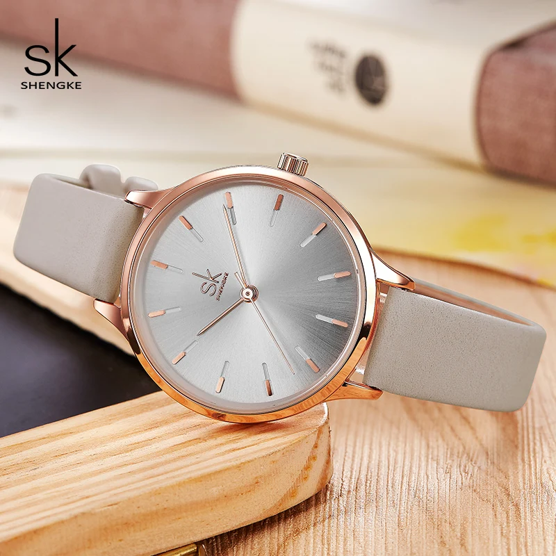 Shengke модные часы женские кожаные Наручные часы Reloj Mujer SK Роскошные женские кварцевые часы женские часы Montre Femme