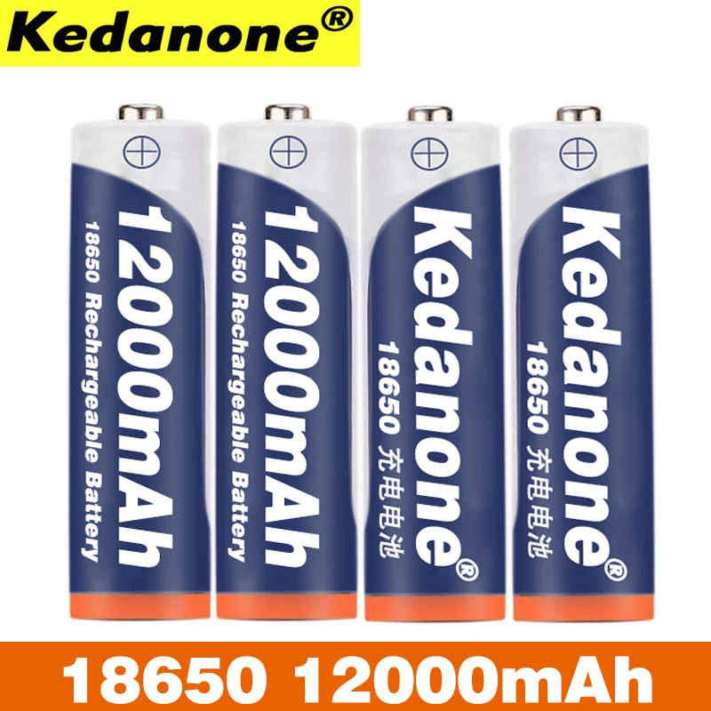 Новая 18650 аккумуляторная батарея 3 7 V 12000mAh емкость литий ионная для фонарика
