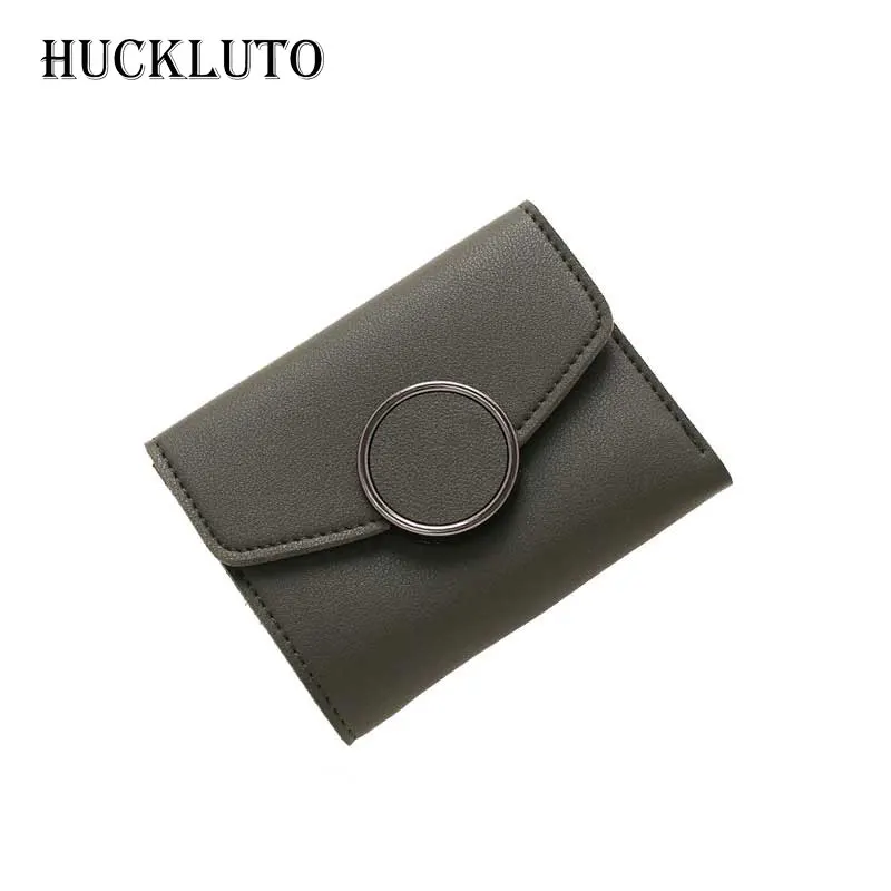 Женский короткий кошелек HuckLuto большой вместительный в Корейском стиле 2019 | Багаж