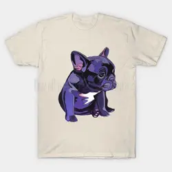 Фиолетовая Футболка GILDAN French Bulldog