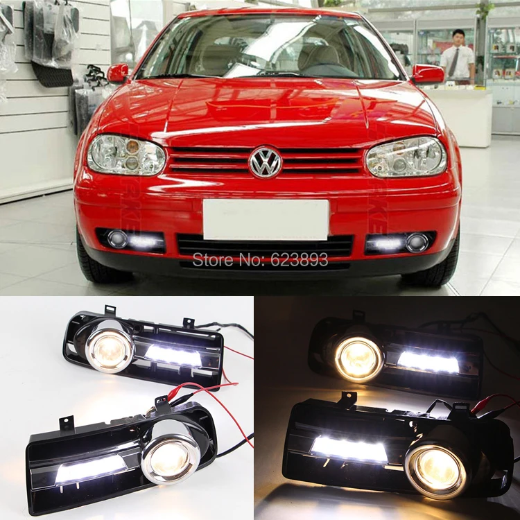 Buy For Volkswagen Golf4 MK4 1998 2005 Bright white LED Daytime Running Light