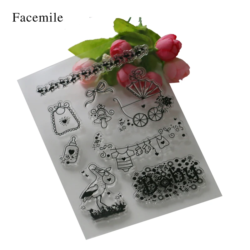 

Baby Series Clear Stamps DIY Silicone Seals Scrapbooking/Card Making/Photo Album Decoration Crafts YS062 Gift