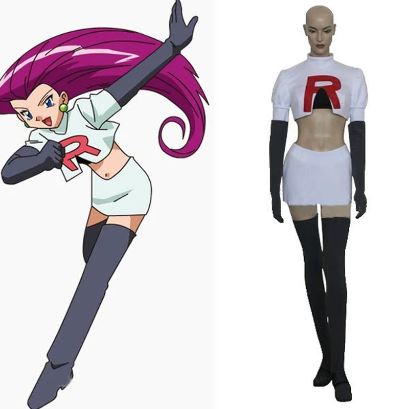 

Pokemon Team Rocket Jesse Cosplay Costume Any Size Custom Size