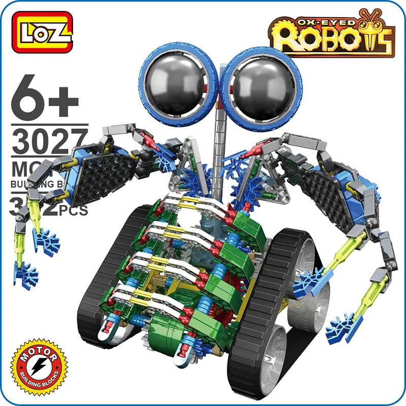 LOZ Electric Robotic Motor Building Blocks Set Turbo Robot Toy Gear Brick Children Kids Educational DIY Toys Gift 3027 LOZ Electric Robotic Motor Building Blocks Set Turbo Robot Toy Gear Brick Children Kids Educational DIY Toys Gift 3027