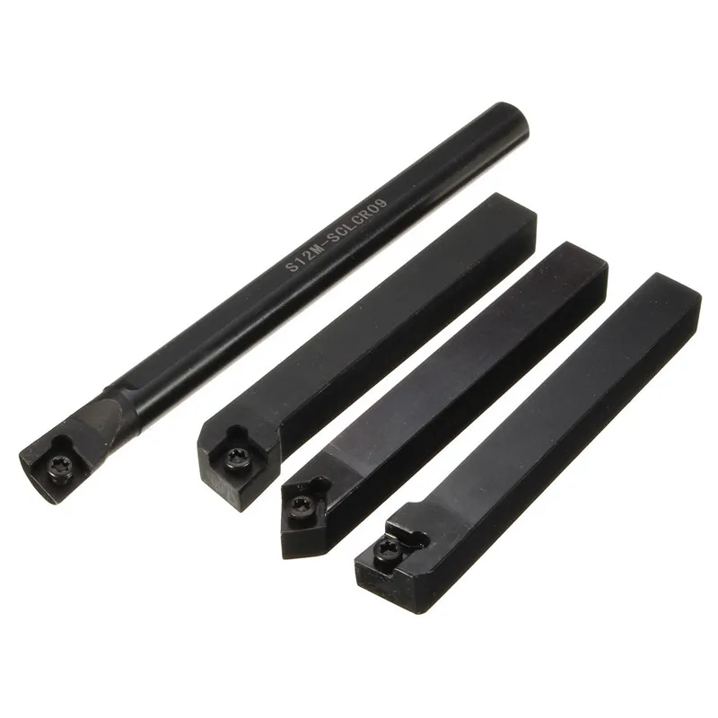 

Wholesale Price 4pc/Set Of SCLCR 12mm Lathe Index Boring Bar Turning Tool Holder With CCMT 09T3
