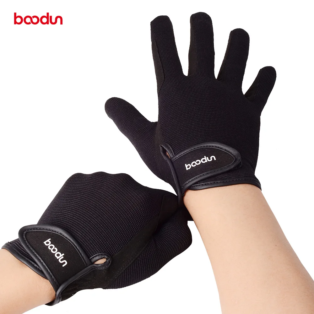 

BOODUN Professional Horse Riding Gloves for Men Women Wear-resistant Antiskid Equestrian Gloves Horse Racing Gloves Equipment