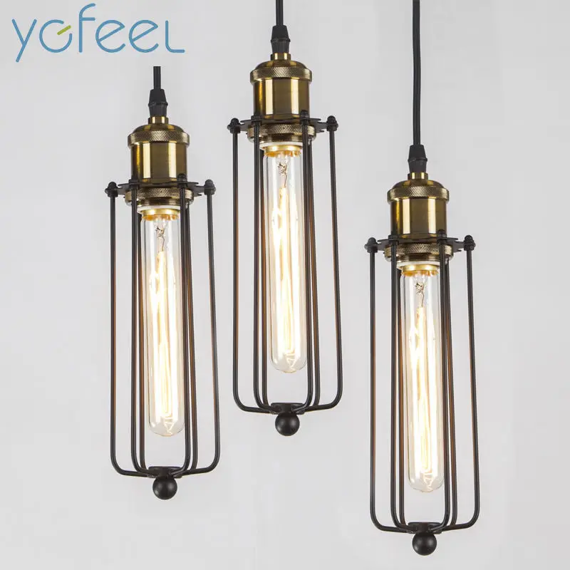 

[YGFEEL] Vintage Retro Pendant Lights American Country Style Pendant Lamps Edison Flute Lamp Industrial Warehouse Loft Lighting