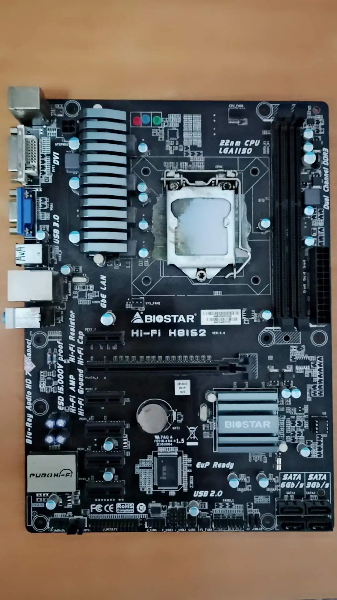 Clean up inventory Biostar HIFI H81S2 motherboard support overclocking special sale |