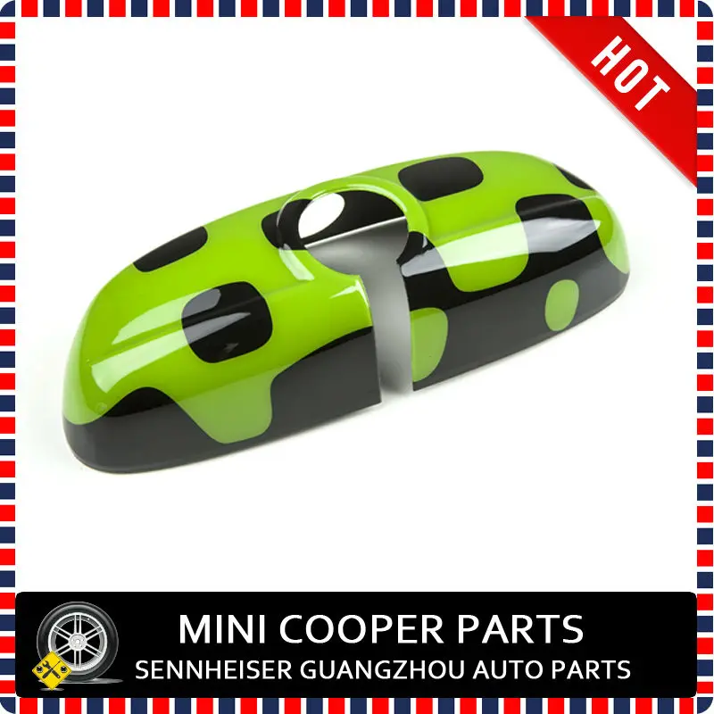 Бренд mini cooper ABS материал УФ-защита внутренняя зеркальная крышка яркий зеленый стиль для mini cooper F56(1 шт./компл