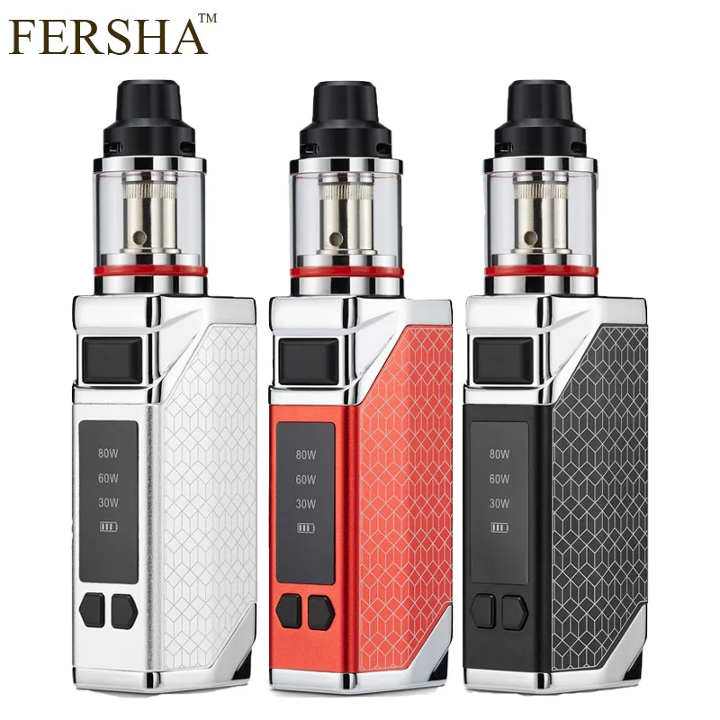 FERSHA e-cigarette mod kit box vape 2200 mah battery 0.35ohm 2.8ml tank Large smoke adjustable Quit smoking Player must FERSHA e-cigarette mod kit box vape 2200 mah battery 0.35ohm 2.8ml tank Large smoke adjustable Quit smoking Player must