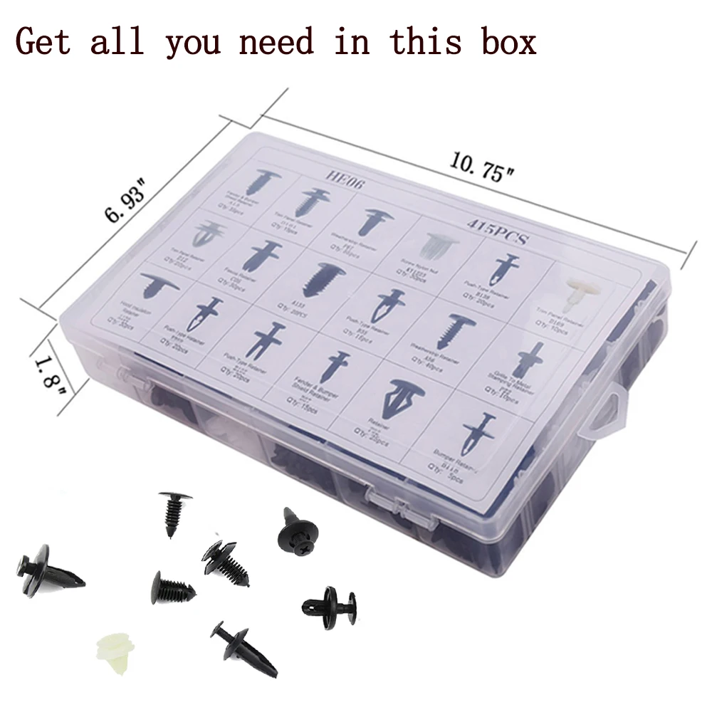 Ceny SITAILE 415 pcs samochód zderzak kaptur błotnik Splash Guard klipy ustalające dla Toyota Honda dla Ford BMW akcesoria samochodowe